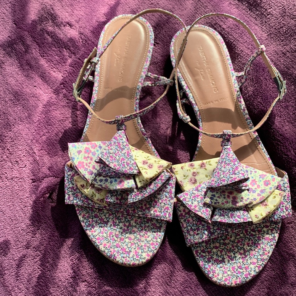 Tabitha Simmons Ankle Strap Flat Sandals